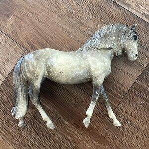 Vintage Breyer gray speckled plastic horse